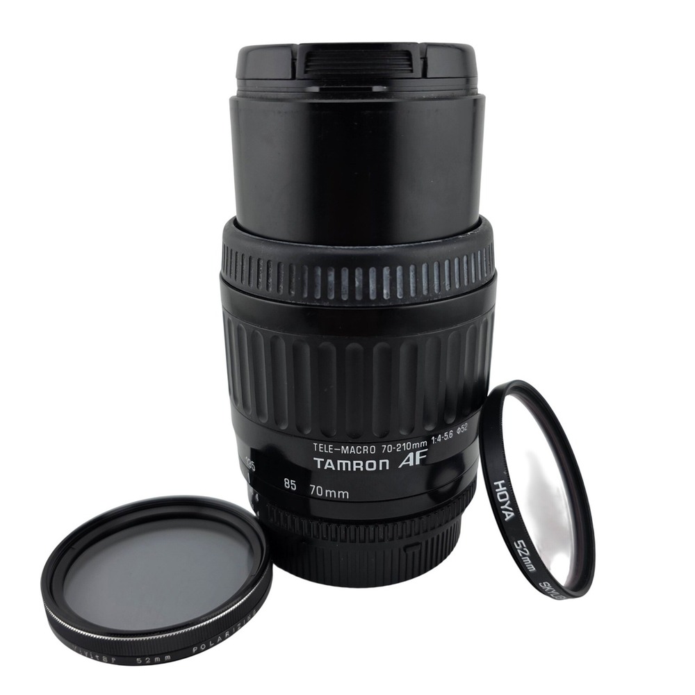 Tamron‎ AF 70-210mm f/4-5.6 Tele-Macro Zoom + Hoya & Vivitar Filters Japan Good